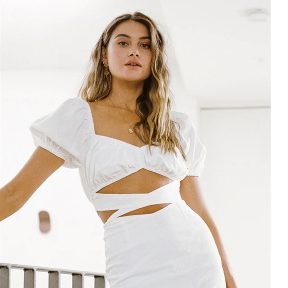 Sabo Skirt White Zimi Cut Out Dress - Picture 3 of 10